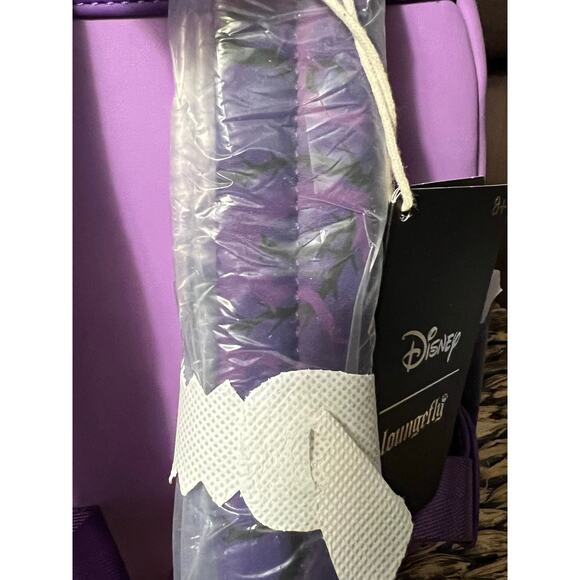 Loungefly Disney Sleeping Beauty Maleficent Mini Backpack Wallet - Picture 7 of 11